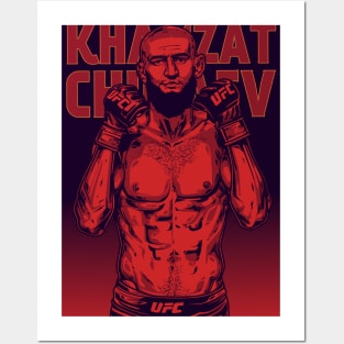 Khamzat Chimaev Pop Art Posters and Art